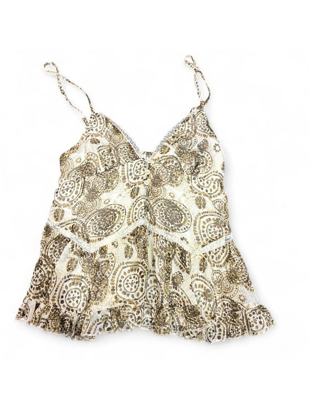 No Boundaries Women's Gold and Multi Vests-tanks-cami